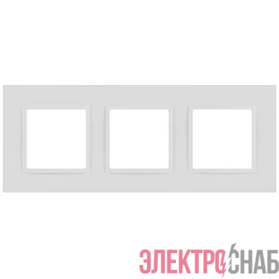 Рамка 3-м Elegance 14-5013-01М Classic для розеток и выключателей матов. бел. Эра Б0065826
