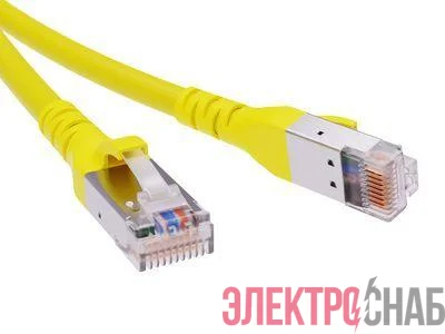 Патч-корд экранированный кат.6а SF/UTP 4х2 LSZH 0.5м желт. DKC RN6ASF4505YL