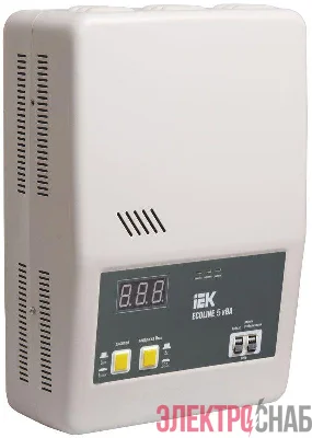 Стабилизатор напряжения Ecoline 5кВА настен. IEK IVS27-1-05000