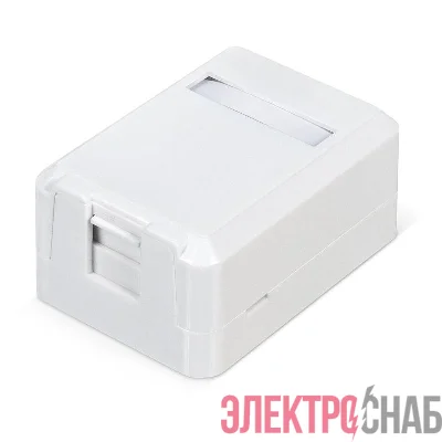 Корпус настенной розетки для установки 1-ой вставки типа Keystone Jack Д WRline WR-MB-1 бел. Hyperline 505219