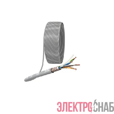 Кабель витая пара SF/UTP кат.5E 4х2х24 AWG CU PVC (уп.305м) Эра Б0044691