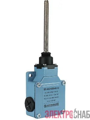 Выключатель путевой ВП 40-2108М-66 У2 1НО+1НЗ IP66 рычаг пружинный мгновенный без сальника Электротехник ET009070