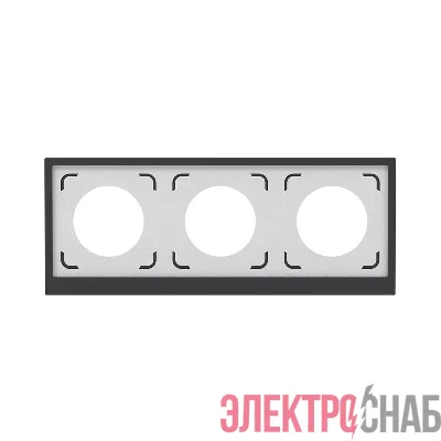 Рамка 3-м KANT IP44 черн. уголь DKC 7012946