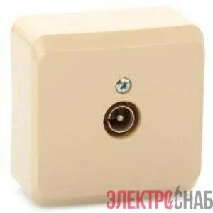Розетка TV 1-м ОП Этюд крем. SchE TVA-002K