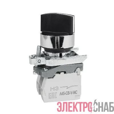 Переключатель OptiSignal D22 C4-S-33 3 положения с фикс металл 2НО XB4BD33 КЭАЗ 332172