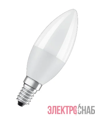 Лампа светодиодная LED Value LVCLB75 10SW/840 10Вт свеча матовая E14 230В 10х1 RU OSRAM 4058075579187