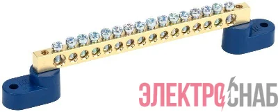 Шина нулевая ШНИ 6х9-16 У2-С на 2х угл. изол. IEK YNN10-69-16C2-K07