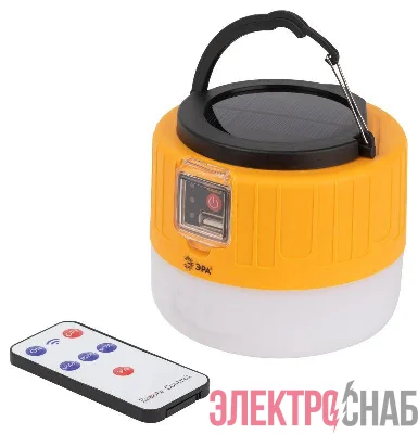 Фонарь кемпинговый светодиодный KA-601 "Пегас" аккумуляторный на солнечной батарее+дистанционный пульт Эра Б0054043