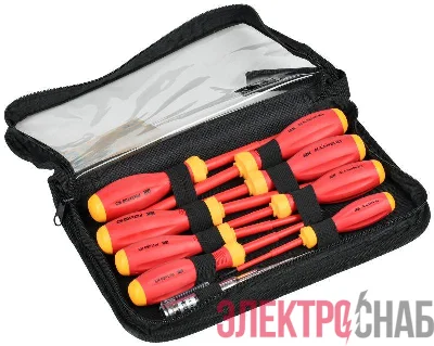 Набор отверток диэлектрических K3 (9 предметов) ARMA2L 3 IEK A2L3-NS30-K3-09