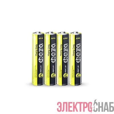 Элемент питания солевой AAA/R03 1.5В Heavy Duty Shrink-4 (уп.4шт) ФАZА 5002326