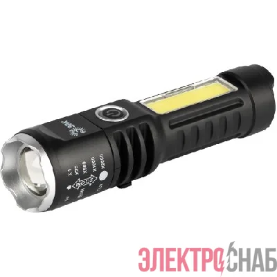 Фонарь светодиодный UA-403 универсальный аккумуляторный 5Вт LED+3Вт COB оптический Zoom 4 режима USB type-C Эра Б0069805