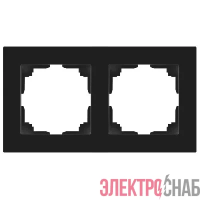 Рамка 2-м СП Accent 6-502-05 антрацит Intro Б0063760