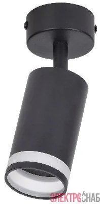 Светильник 4006 GU10 настенно-потолочный черн. IEK LT-USB0-4006-GU10-1-K02