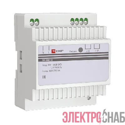 Блок питания 12В DR-30W-12 PROxima EKF dr-30w-12