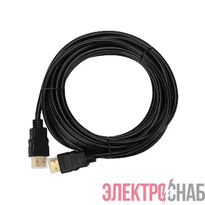 Шнур HDMI - HDMI gold 5м с фильтрами (PE bag) PROCONNECT 17-6206-6