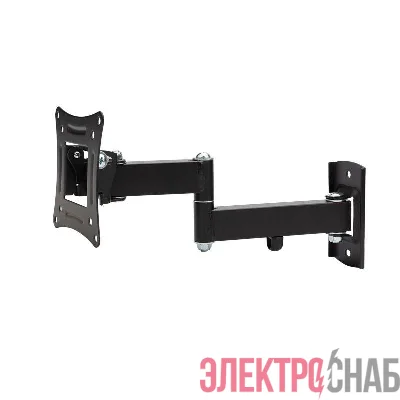 Кронштейн для телевизора 10"- 27" дюймов наклонно-поворотный два колена серия HOME Rexant 38-0051