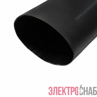 Трубка термоусадочная среднестен. клеевая 160/50 (3-4:1) 1м черн. Rexant 26-0160