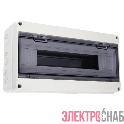 Бокс модульный накладной PDB/W 4018 GR (ЩРН-ПГ-18) IP65 пластик. Pro JazzWay 5072121