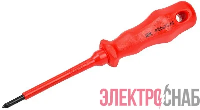 Отвертка диэлектрическая крестовая PZ0х75 K2 K2 1000В ARMA2L 3 IEK A2L3-SC30-K2-PZ-00-075