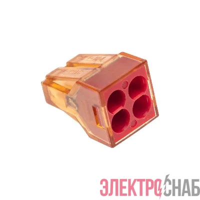 Экспресс-Клемма СМК 773-604 с пастой 4-проводная 0.75-4кв.мм (уп.50шт) Rexant 07-5275