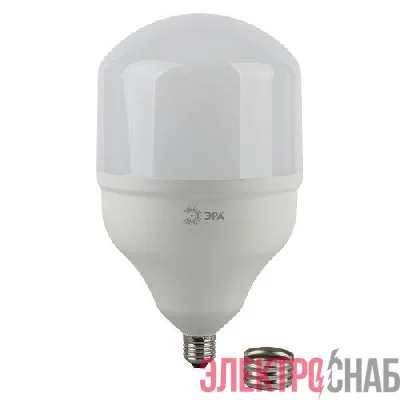 Лампа светодиодная высокомощная STD LED POWER T140-65W-6500-E27/E40 65Вт T140 колокол 6500К холод. бел. E27/E40 (переходник в компл.) Эра Б0027924