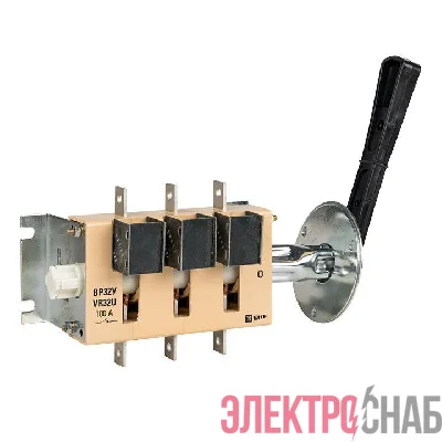 Выключатель-разъединитель ВР32У-31B31250 100А 1 напр. с дугогасит. камерами съемная лев./прав. рукоятка MAXima EKF uvr32-31b31250
