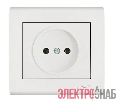 Розетка Manolya без заземл. бел. Makel 41001022