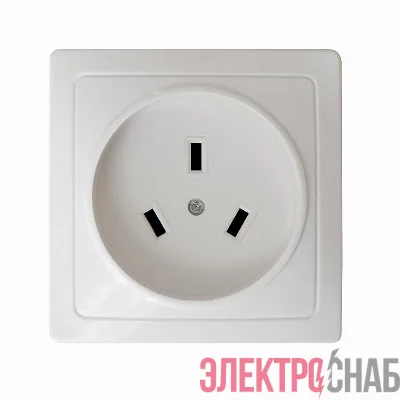 Розетка 1-м ОП 32А 250В IP20 2P+N для плиты с заземл. бел. Universal 5314