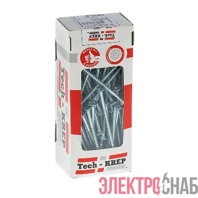 Саморез универсальный 80х5.0мм оцинк. (уп.100шт) Tech-KREP 102203