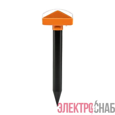 Отпугиватель кротов ультразвуковой R=25м на 2 солнечн. панелях с садовым фонариком ЧЕТЫРЕ СЕЗОНА 71-0097-F