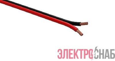 A-100-RB Кабель акустический 2х1,00 мм2 красно-черный, 100м (8/192) | Б0048266 | ЭРА