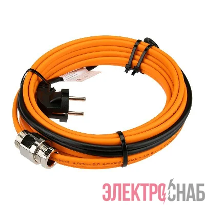 Кабель греющий саморег. 10 ККНС 2ЛПп-ЭЛ 65/85 в трубу 6м/60Вт PROconnect 51-0603-4