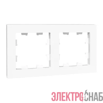 Рамка 2-м Эпика пластик бел. EKF UP1-FPW-02