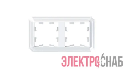 Рамка 2-м AtlasDesign Antique универс. бел. SE ATN100102
