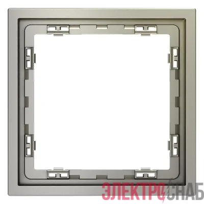 Рамка 1-м S70 пластик. шелк Voltum VLS100104