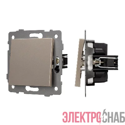 Выключатель непроходной 1-кл. SWT-MK01-PL-GD-V 10А 250В механизм Arlight 049870