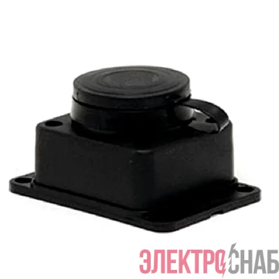 Розетка настенная 16А IP44 230В 2P+PE с защ. крышкой каучук Basic EKF RPS-014-16-230-44