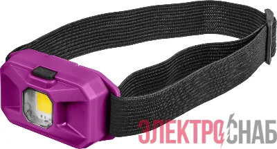 Фонарь светодиодный налобный 90 861 OPT-H05-3AAA 1COBХ3Вт 3реж 90лм 3хААА IP20 ОНЛАЙТ 90861