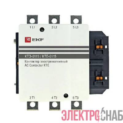 Контактор КТЭ 115А кат. 230В AC 1НО EKF ctr-b-115