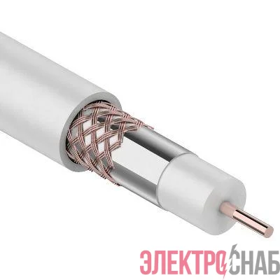 Кабель RG-6U+Cu 48проц. 75Ом бел. (м) PROCONNECT 01-2206