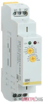 Реле задержки включения ORT 1 контакт 12-240В AC/DC IEK ORT-A1-ACDC12-240V