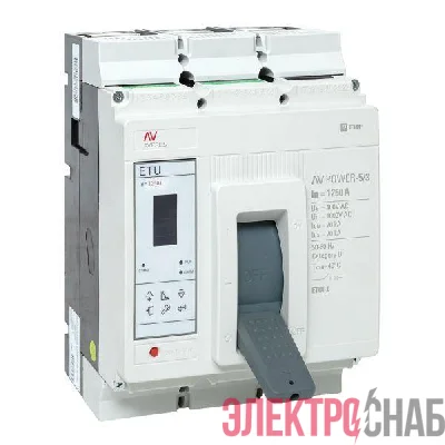 Выключатель автоматический 1250А 70кА AV POWER-5/3 ETU6.0 AVERES EKF mccb-53-1250M-6.0-av