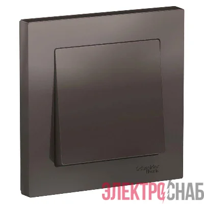 Выключатель 1-кл. СП AtlasDesign 10А IP20 (сх. 1) 10AX в сборе мокко SE ATN000612