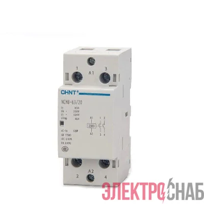 Контактор модульный NCH8-63/20 63А 2НО AC 220/230В 50Гц (R) CHINT 256093