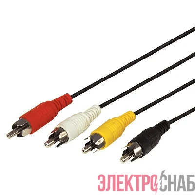 Шнур 4х4 RCA (м) REXANT 17-0301