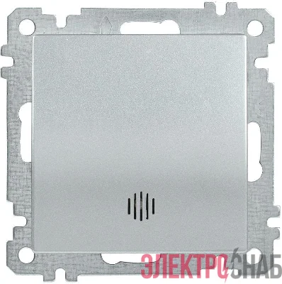 Выключатель 1-кл. СП Bolero ВС10-1-1-Б 10А IP20 с индикацией механизм серебр. IEK EVB11-K23-10