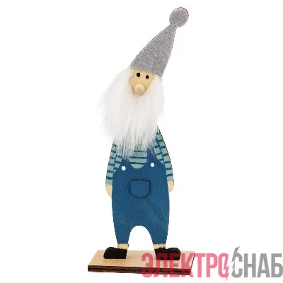 Фигура деревянная "Гномик-бородач" 7х4.5х18см IP20 Neon-Night 504-008