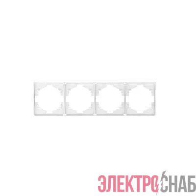 Рамка 4-м ROUND MIELE перламутр Kranz KR-78-0754-1