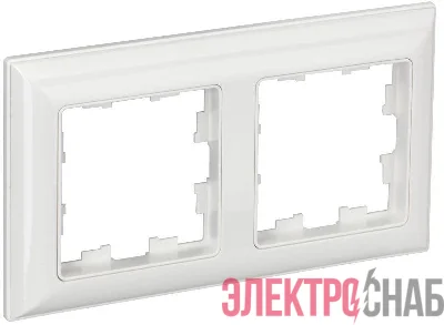 Рамка 2-м BRITE РУ-2-Бр бел./бел. IEK BR-M22-12-K01