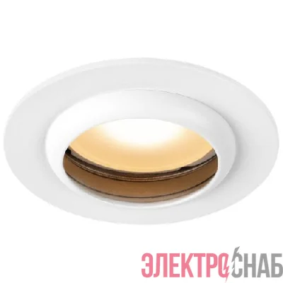 Светильник KL109 MR16 GU5.3 встраив. алюм. WH/SL бел./серебро матов. ЭРА Б0061829